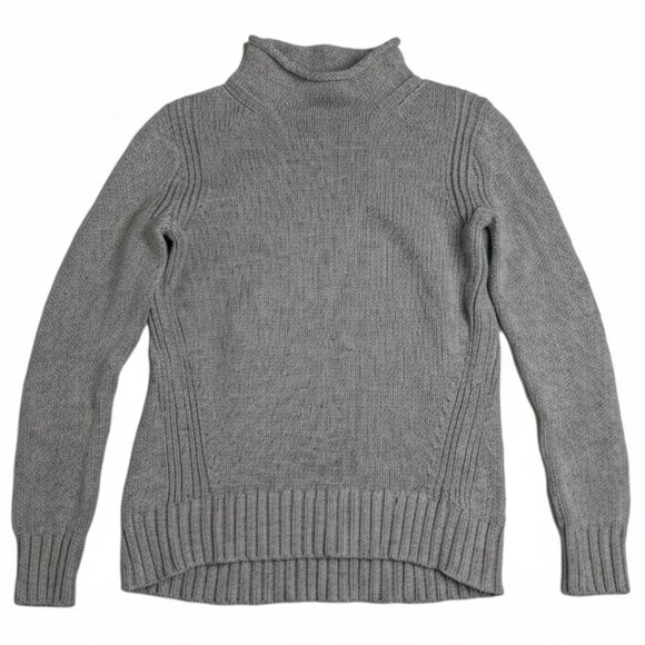 J. Crew Always 1988 Rollneck Sweater Cotton Pullover Gray Size Small S Women's - Picture 2 of 5